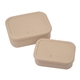 aerial view a group of silicone food storage box with air valve set - 24 oz and 44 oz, image 3 of 9