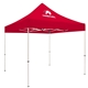 a red pms 1795 standard 10 event tent
