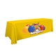 a lemon-pms 109 8 serged open - back polyester standard table throw