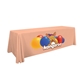 a peach-pms 162 8 serged open - back polyester standard table throw