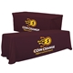 a burgundy-pms 504 serged convertible table throw