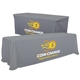 a gray-pms 422 serged convertible table throw