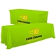 a lime green-pms 375 serged convertible table throw