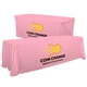 a flamingo-pms 1767 serged convertible table throw