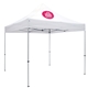 a white 10 deluxe tent kit (full - color imprint, 1 location)