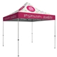 aerial view a white 10 deluxe tent kit (full - bleed dye sublimation), image 1 of 13