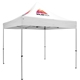 a white 10 premium tent kit (imprinted, 2 locations)