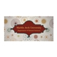 aerial view a white 3 x 6 13 oz vinyl banner single - sided, image 1 of 3