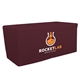 a burgundy - 504 6 fitted table throw (full - color front only)
