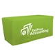 a lime green - 375 6 fitted table throw (full - color front only)