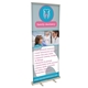 aerial view a group of 31.5 retractable polypropylene pop - up banner, image 1 of 5