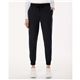 aerial view a black jaanuu - womens silex knit - waist scrub joggers, image 1 of 6