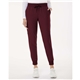 aerial view a burgundy jaanuu - womens silex knit - waist scrub joggers, image 1 of 6