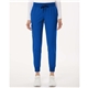 aerial view a royal blue jaanuu - womens silex knit - waist scrub joggers, image 1 of 6