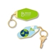 aerial view a earth day event metal keychain, image 1 of 3