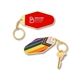 aerial view a pride event metal keychain, image 1 of 3