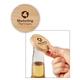 aerial view a bamboo bamboo bottle opener with magnet, image 1 of 4