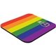 a rainbow 7 x 8 x 1/8 full color hard surface mouse pad