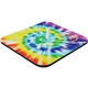 a tie dye 7 x 8 x 1/8 full color hard surface mouse pad