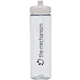 aerial view a clear 25 oz ekclear water bottle, image 1 of 2
