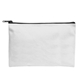 a white with black zipper sublime series rpet zippered pouch