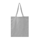aerial view a gray aware(tm) recycled cotton tote bag, image 1 of 4