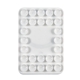 aerial view a white magnetic silicone suction - cup phone mount, image 1 of 3