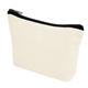 aerial view a natural aware(tm) recycled cotton zip pouch, image 1 of 3