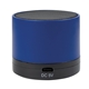 aerial view a royal blue wireless mini cylinder speaker 2.0, image 1 of 3
