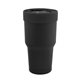 aerial view a black 30 oz reynolds stainless steel tumbler with silicone lid, image 1 of 6