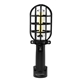 aerial view a black rechargeable cob work light with magnet, image 1 of 2