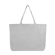 aerial view a gray aware(tm) recycled cotton shopper tote bag, image 1 of 5
