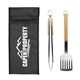 aerial view a black bbq tool set, image 1 of 5