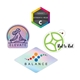 a group of custom shape sticker