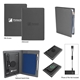 a group of recycled power folio with wireless charger power bank