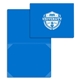 aerial view a bright blue certificate / diploma holders - 4 corners, image 1 of 2