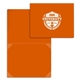 aerial view a orange certificate / diploma holders - 4 corners, image 1 of 2