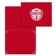 aerial view a red certificate / diploma holders - 4 corners, image 1 of 2