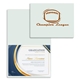 aerial view a white certificate / diploma holders - 4 corners, image 1 of 2