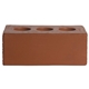 aerial view a red (close to pms 2021c) brick stress reliever, image 1 of 4