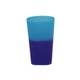 aerial view a blue to purple mood 2oz plastic shot glass, full color digital, image 1 of 2