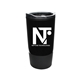 aerial view a black tuxedo 20 oz recycled tumbler, image 1 of 2