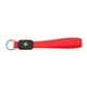 aerial view a red fidget roller wristlet keychain, image 1 of 3