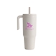 aerial view a white reduce(r) 40 oz chiller travel mug, image 1 of 2