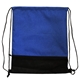 aerial view a blue mesh pocket backpack, image 1 of 2