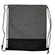 aerial view a gray mesh pocket backpack, image 1 of 2