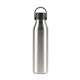 aerial view a gray circular 25 oz recycled stainless bottle, full color digital, image 1 of 6