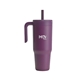 aerial view a midnight plum reduce(r) 40 oz chiller travel mug, laser - standard, image 1 of 2