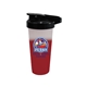 a frosted to red perfect shaker mood 28 oz activ bottle, full color digital