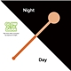 aerial view a neon orange nite glow 6 stirrer, image 1 of 2